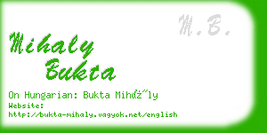 mihaly bukta business card